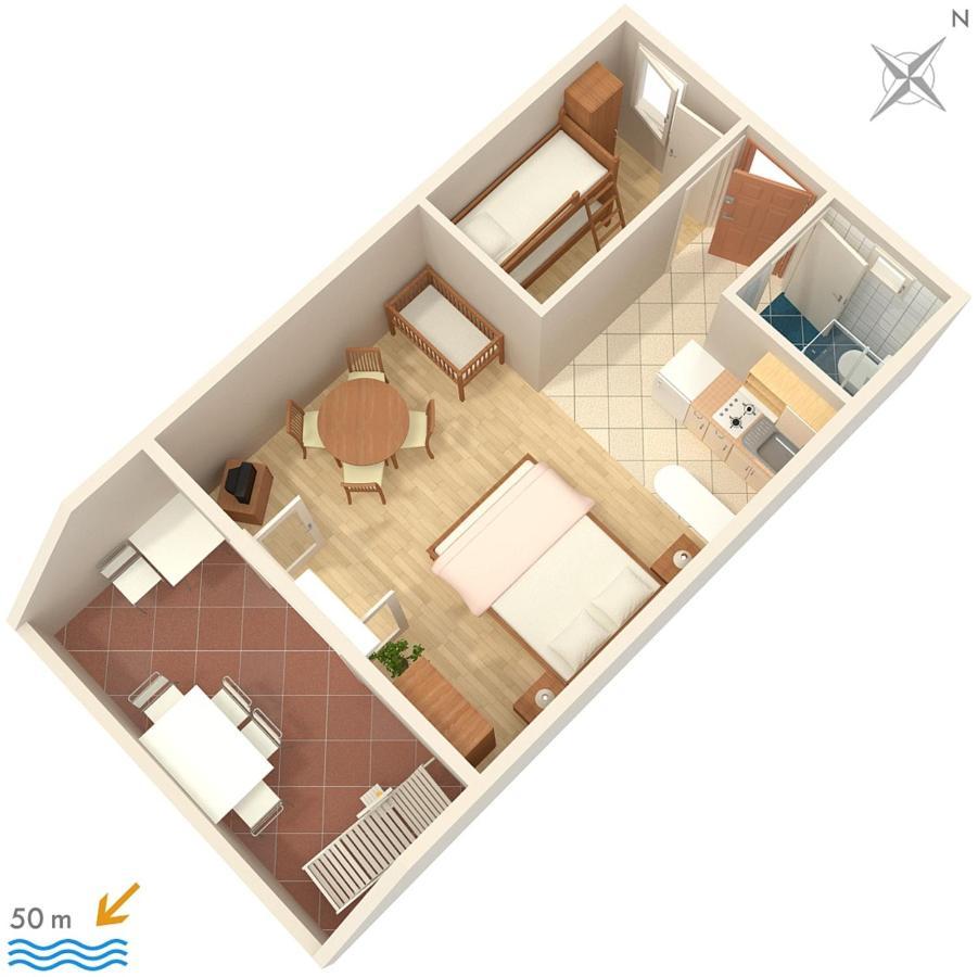 Apartments By The Sea Sumpetar, Omis - 2808 外观 照片