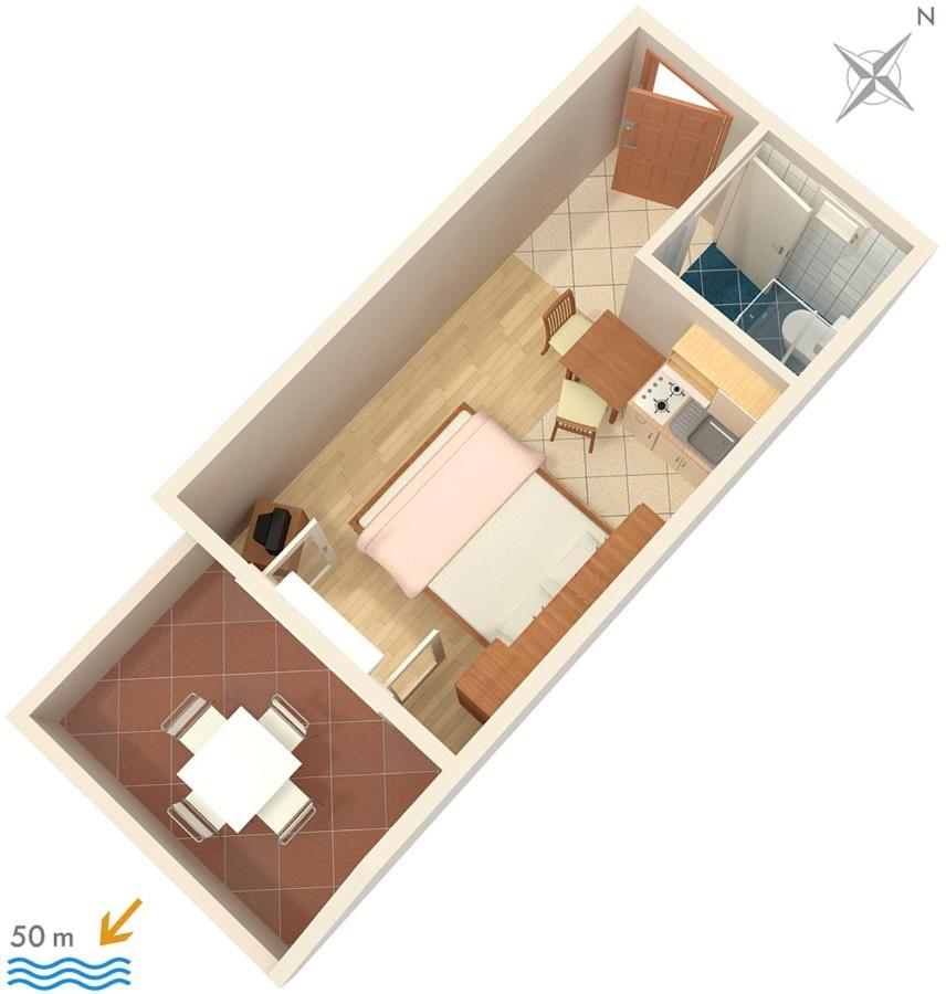 Apartments By The Sea Sumpetar, Omis - 2808 外观 照片